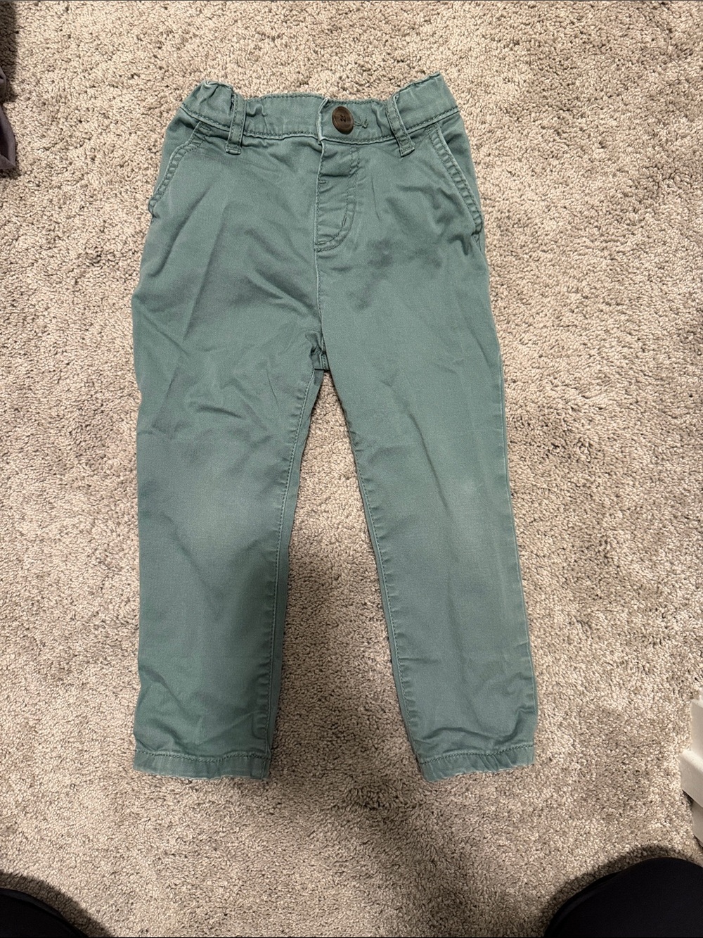 Cat & Jack Teal Green Pull-On Chinos